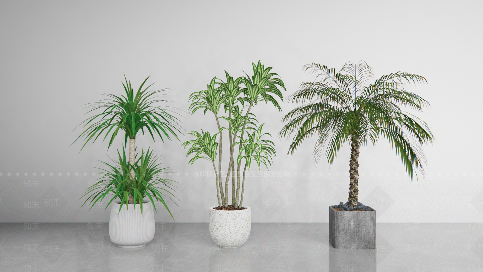 室内绿植盆栽SU模型下载【ID:1160561929】