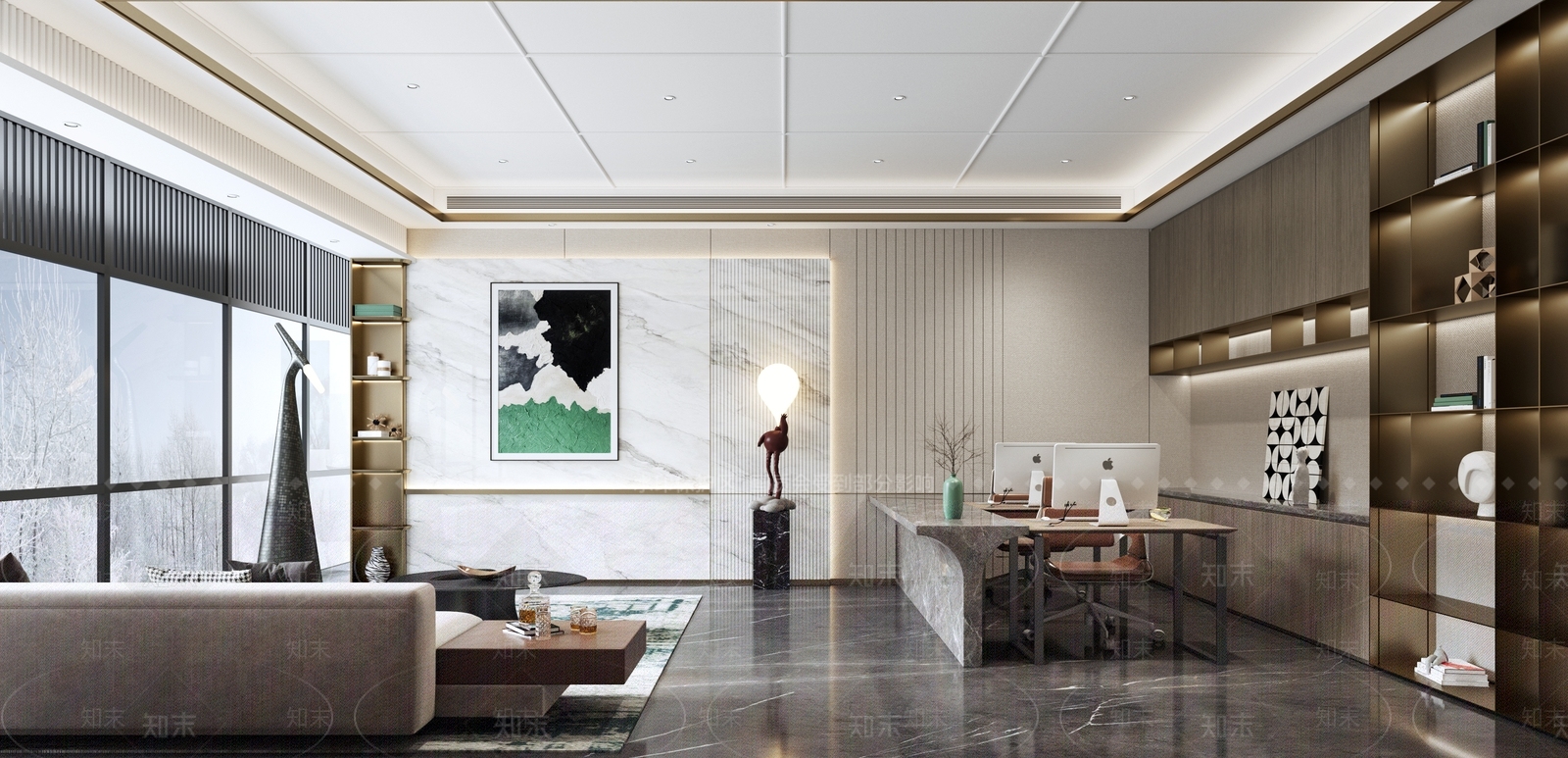 现代VIP室3D模型下载【ID:1160565493】