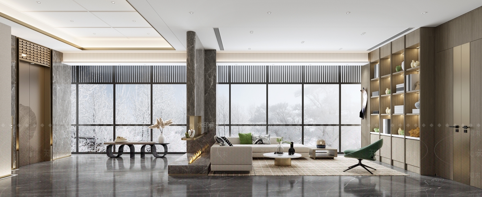 现代VIP室3D模型下载【ID:1160566790】