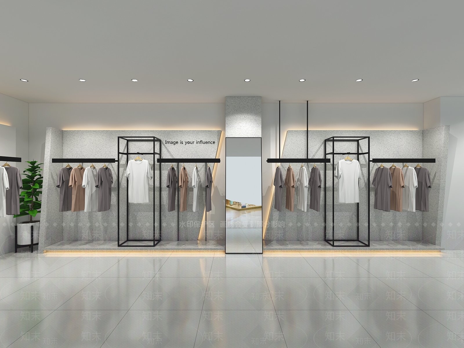 现代男装店3D模型下载【ID:1160572326】
