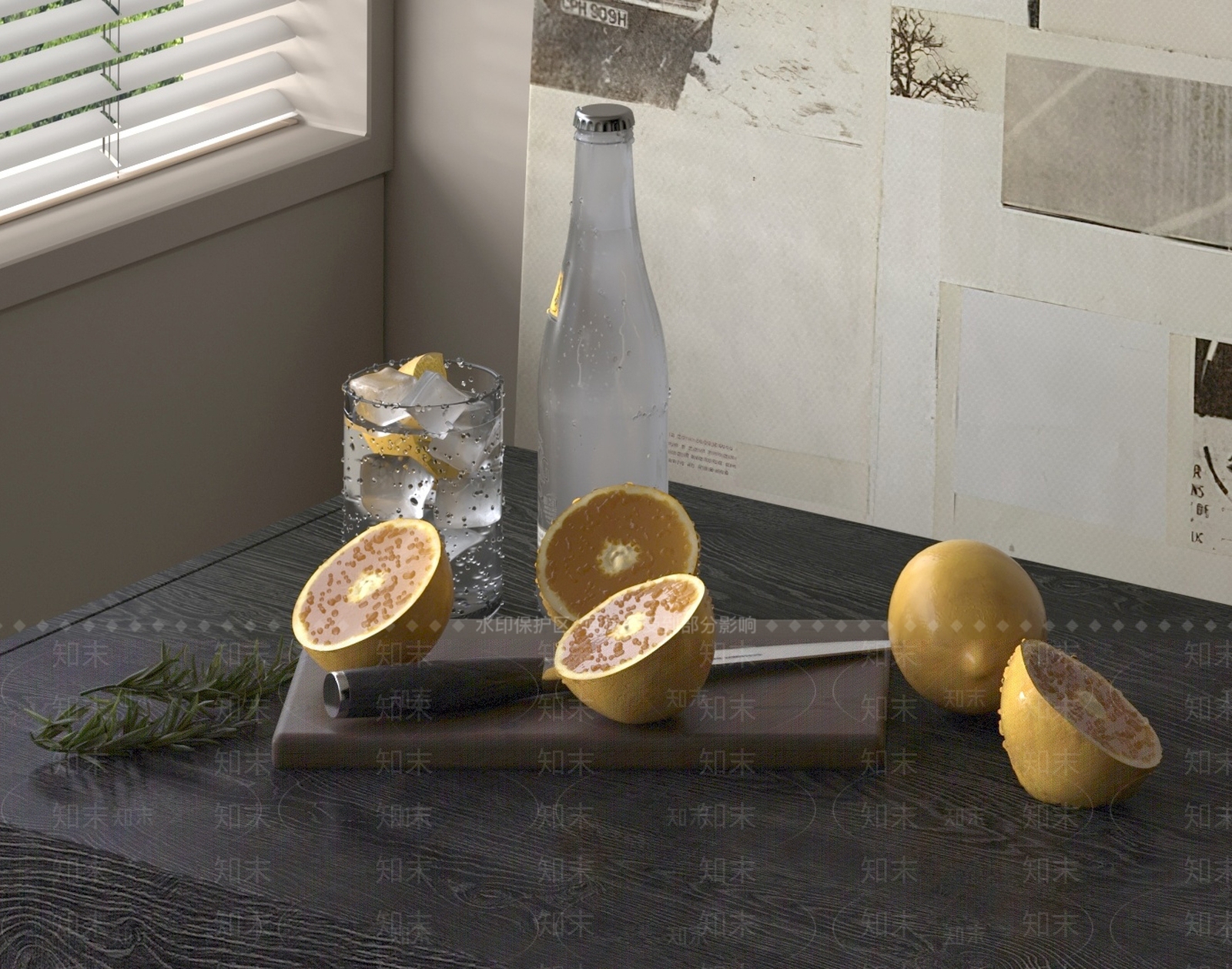 现代柠檬杯3D模型下载【ID:1160572972】