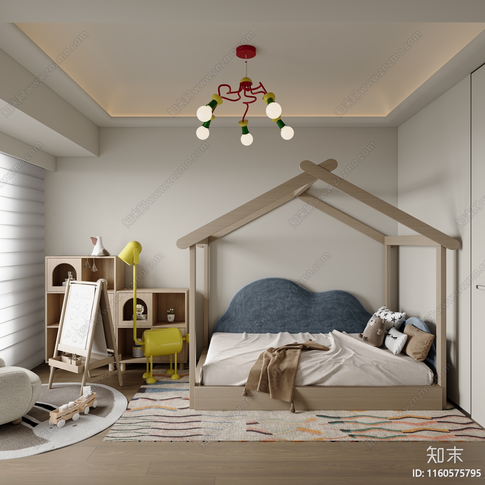 现代儿童房3D模型下载【ID:1160575795】