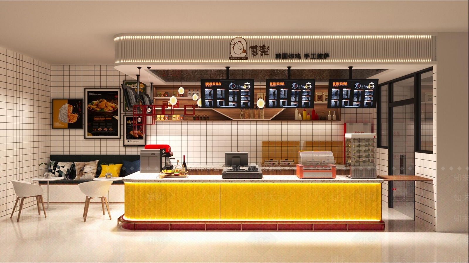 现代炸鸡店3D模型下载【ID:1160577391】