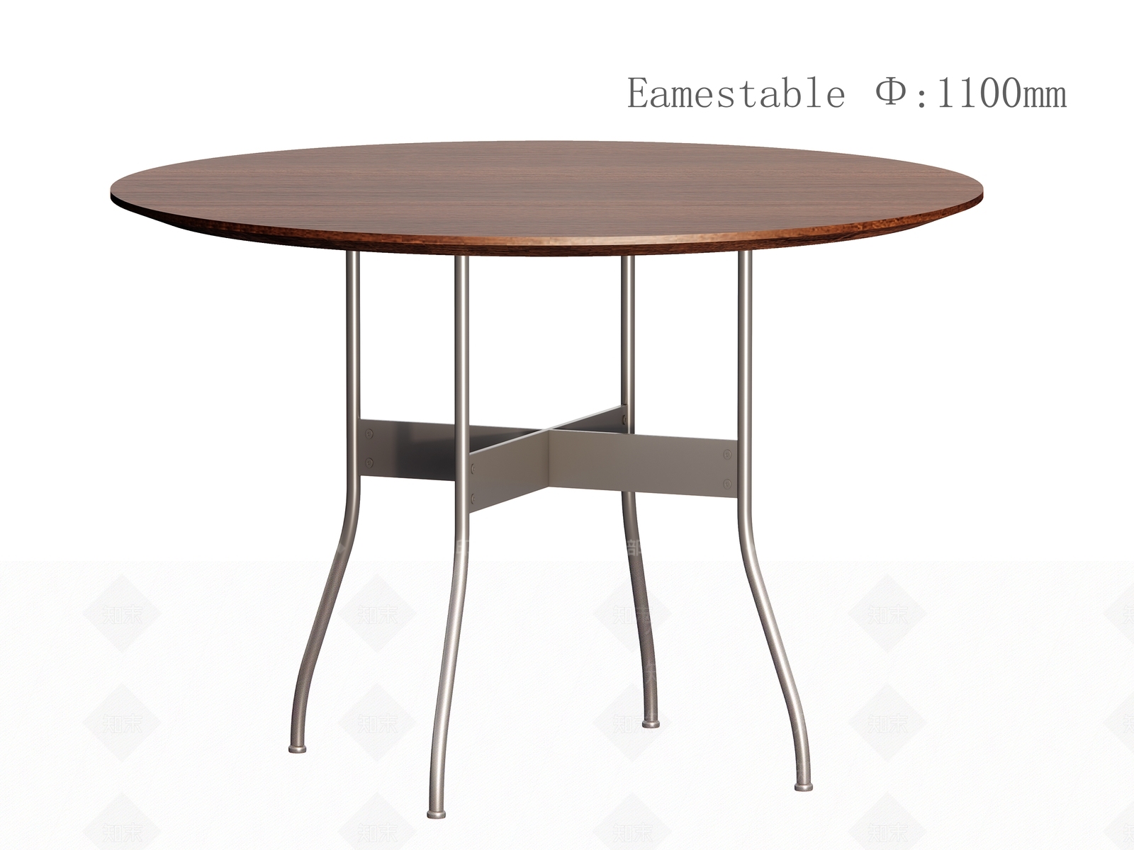 伊姆斯餐桌圆桌3D模型下载【ID:1160586571】