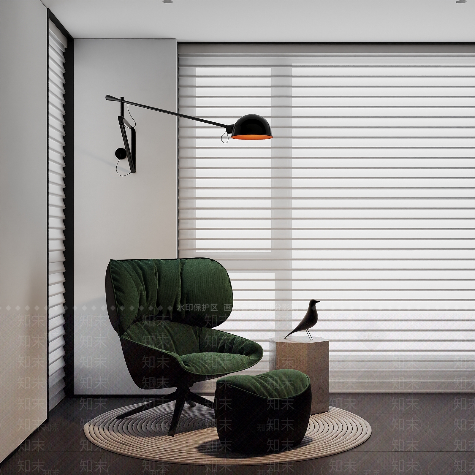 现代阳台休闲椅组合3D模型下载【ID:1160592811】