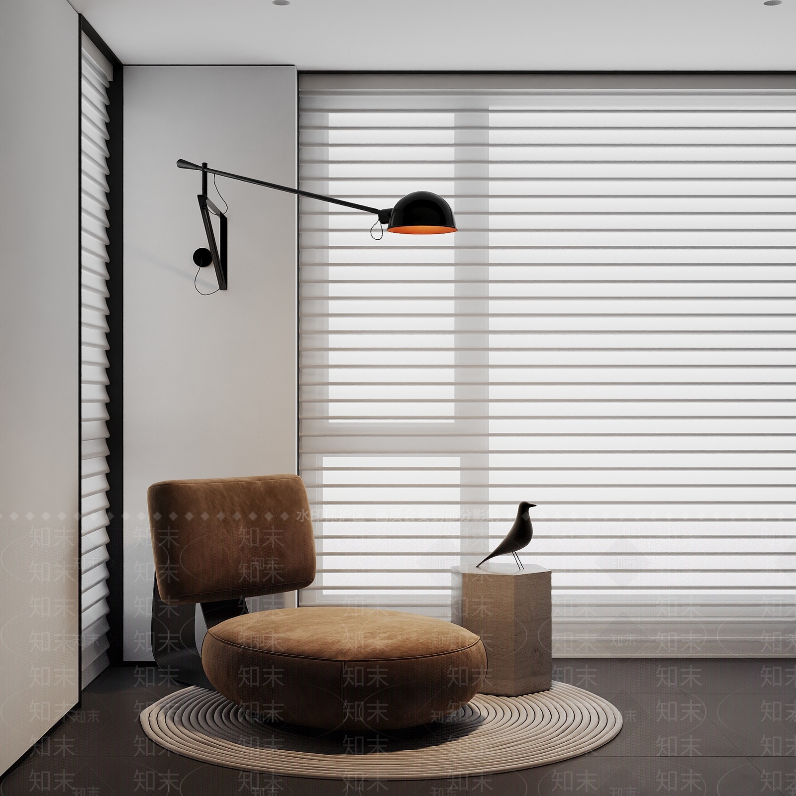 现代阳台休闲椅组合3D模型下载【ID:1160593299】