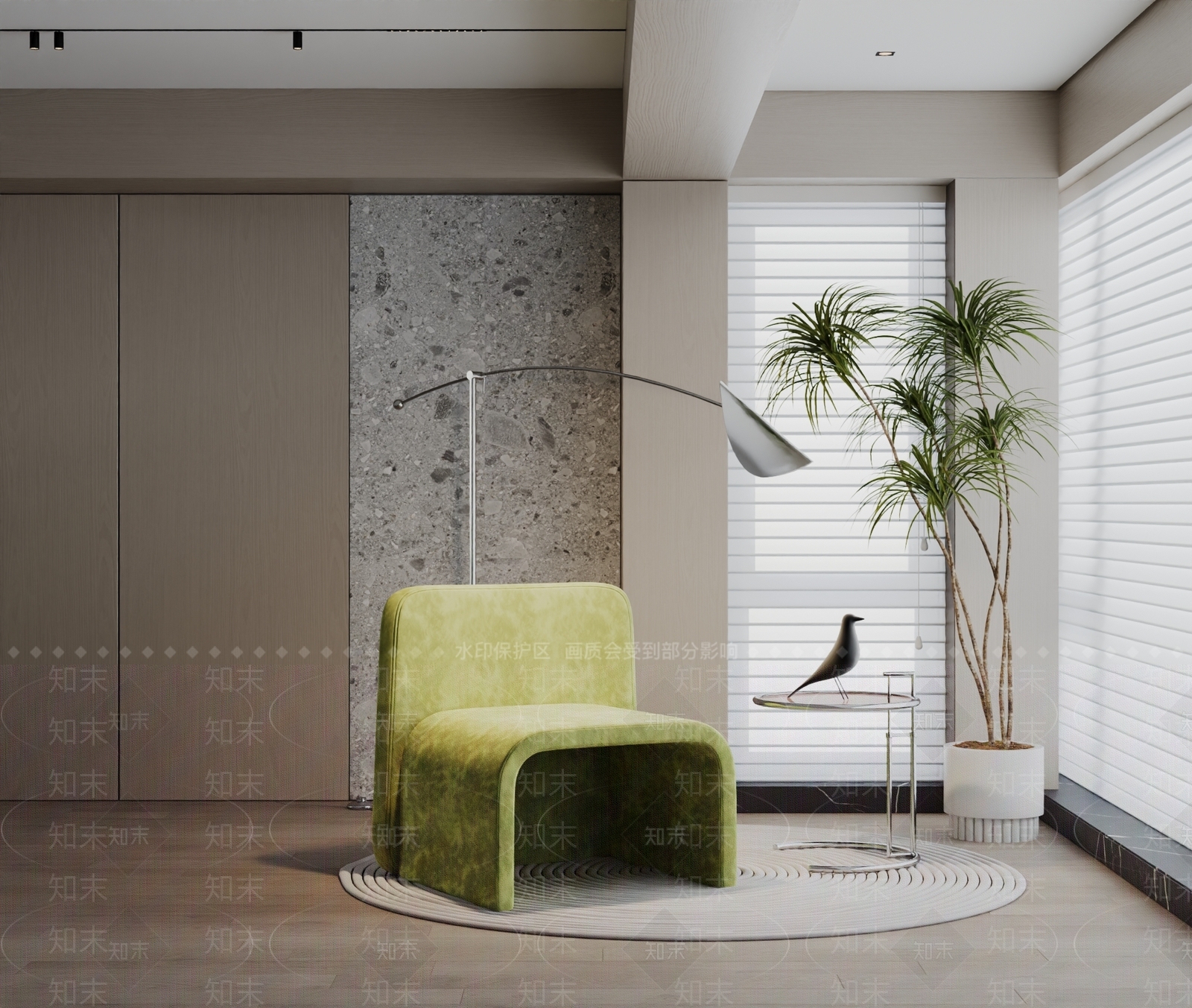 现代阳台休闲椅组合3D模型下载【ID:1160595090】