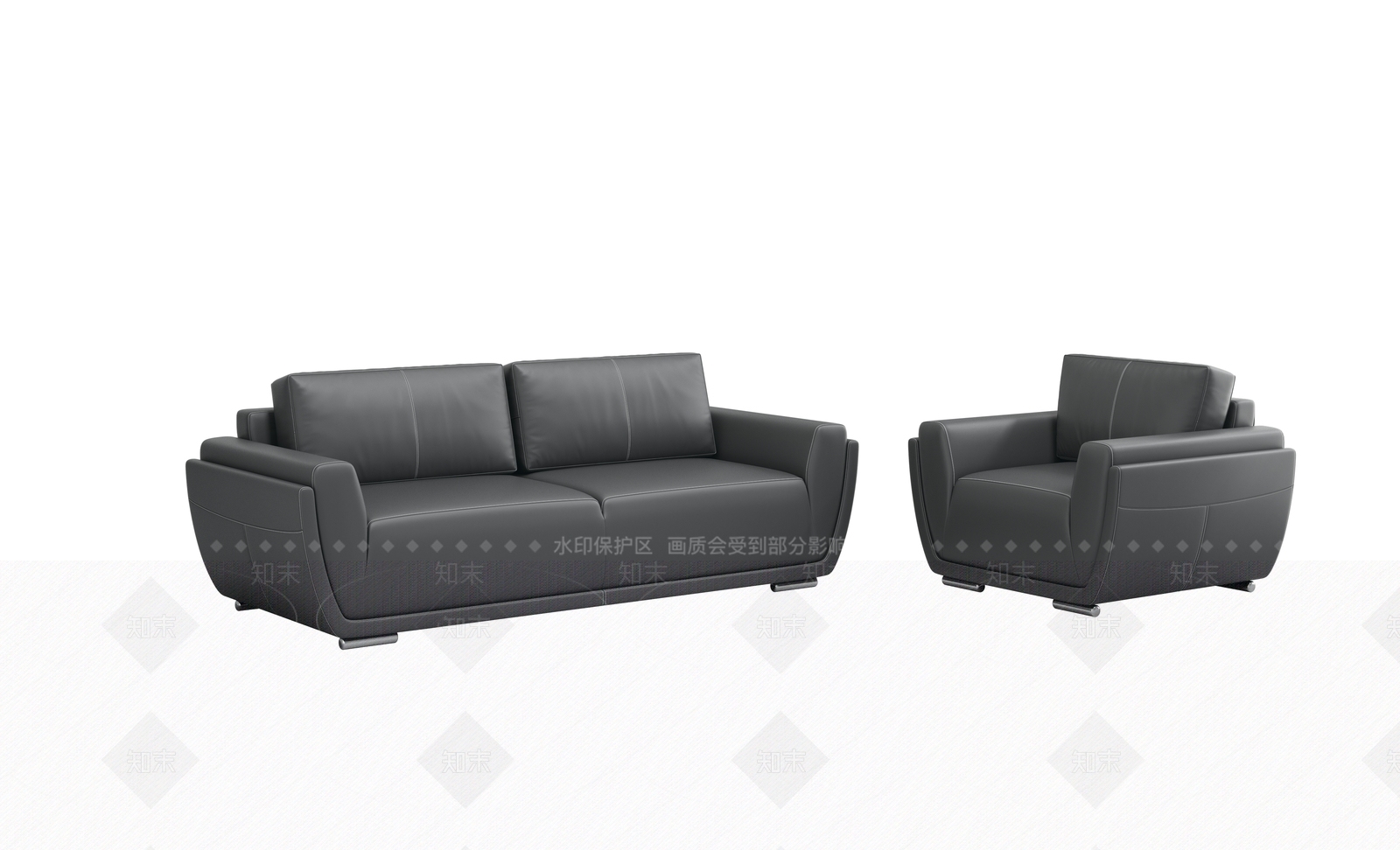 现代组合沙发3D模型下载【ID:1160610883】_知末3d模型网