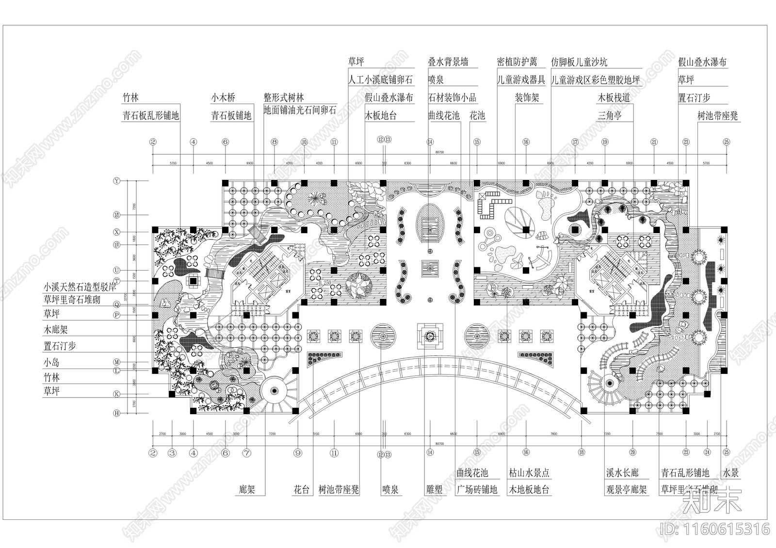 某屋顶花园景观设计平面图施工图下载【ID:1160615316】