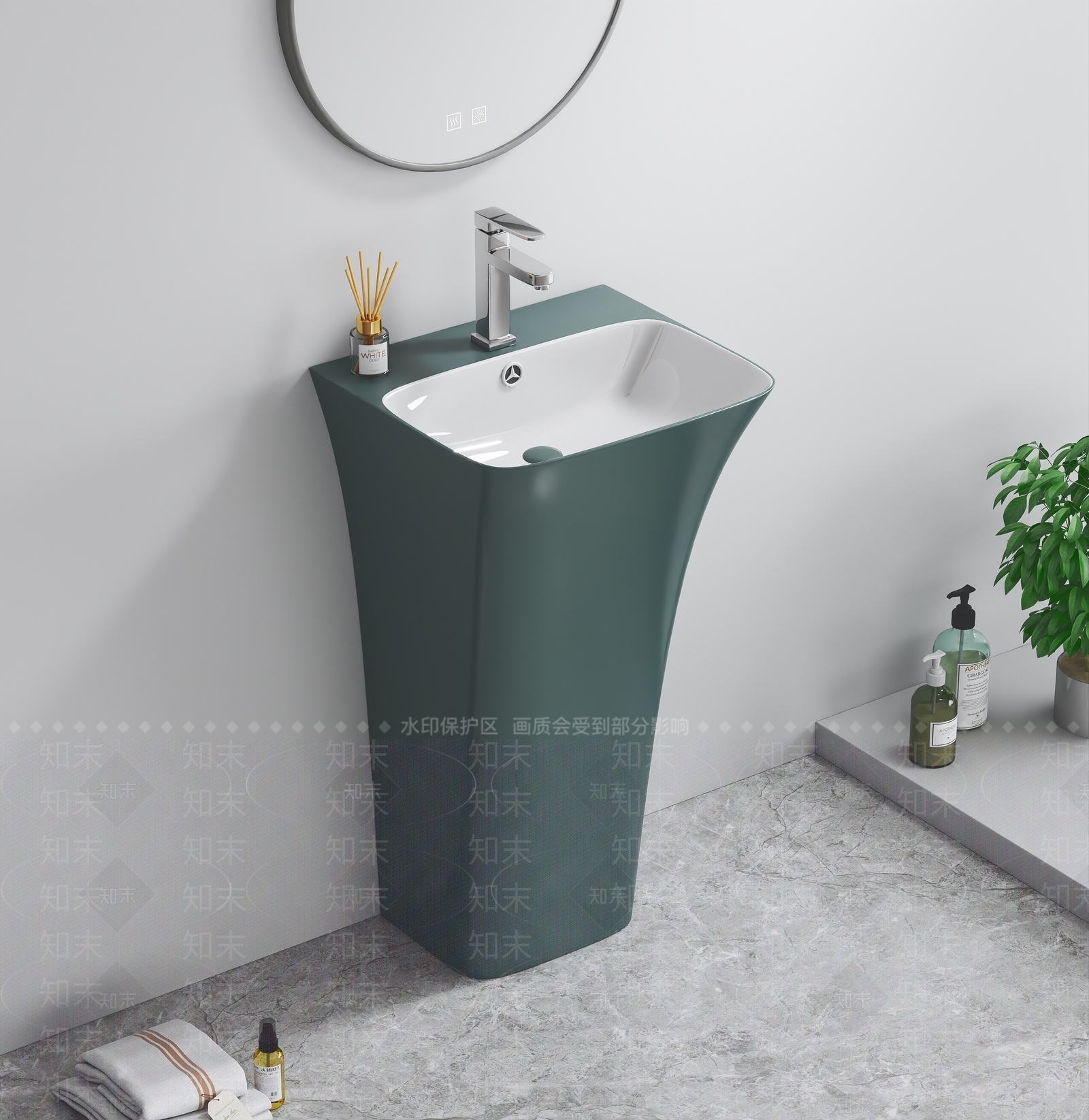 洗手盆3D模型下载【ID:1160616226】