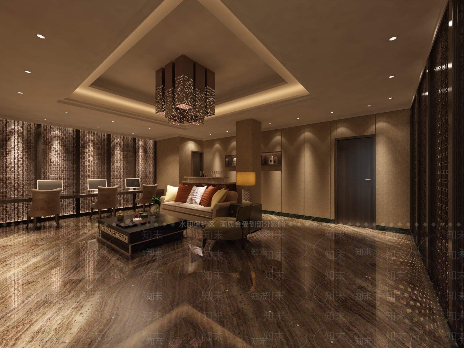 现代烟酒店体验区3D模型下载【ID:1160618615】