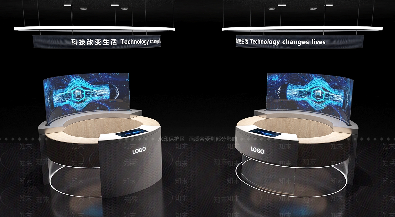 现代展览3D模型下载【ID:1160619014】