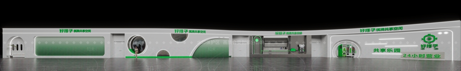 现代麻将室3D模型下载【ID:1160621471】