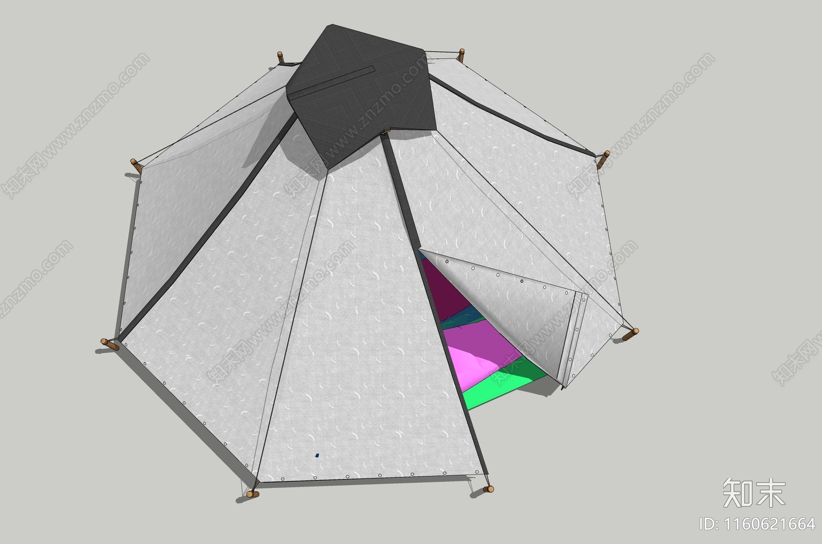露营帐篷SU模型下载【ID:1160621664】