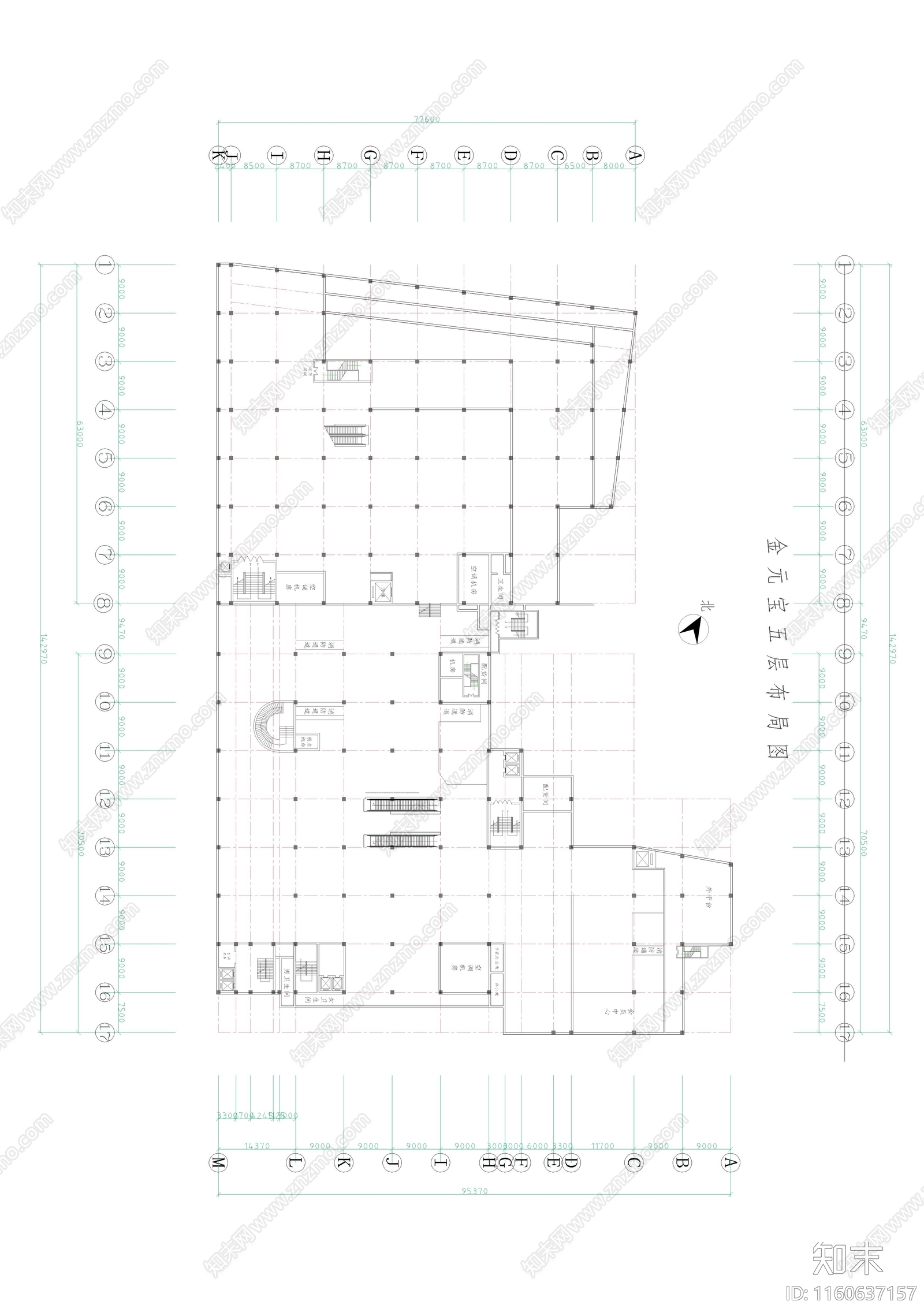 大型商场平面布局图施工图下载【ID:1160637157】
