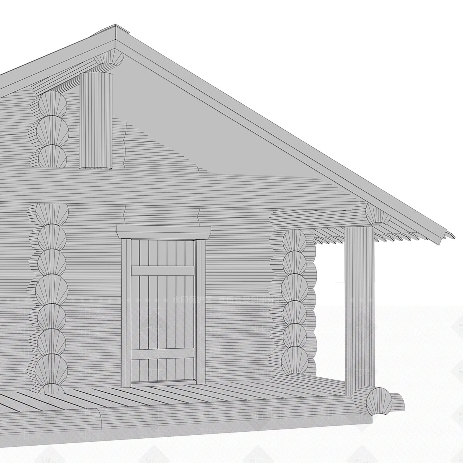 现代木屋3D模型下载【ID:1160637299】