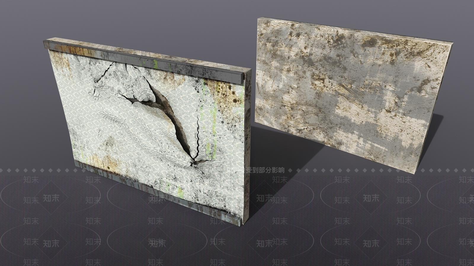 工业风破旧砖墙3D模型下载【ID:1160650554】