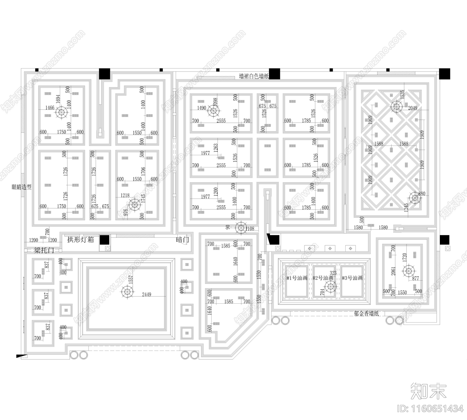 新中式专卖店cad施工图下载【ID:1160651434】