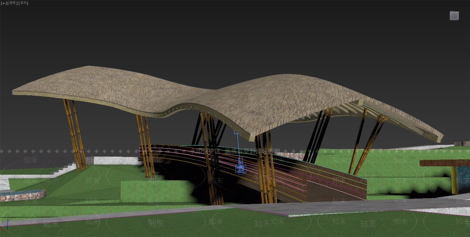 现代景观桥3D模型下载【ID:1160656109】