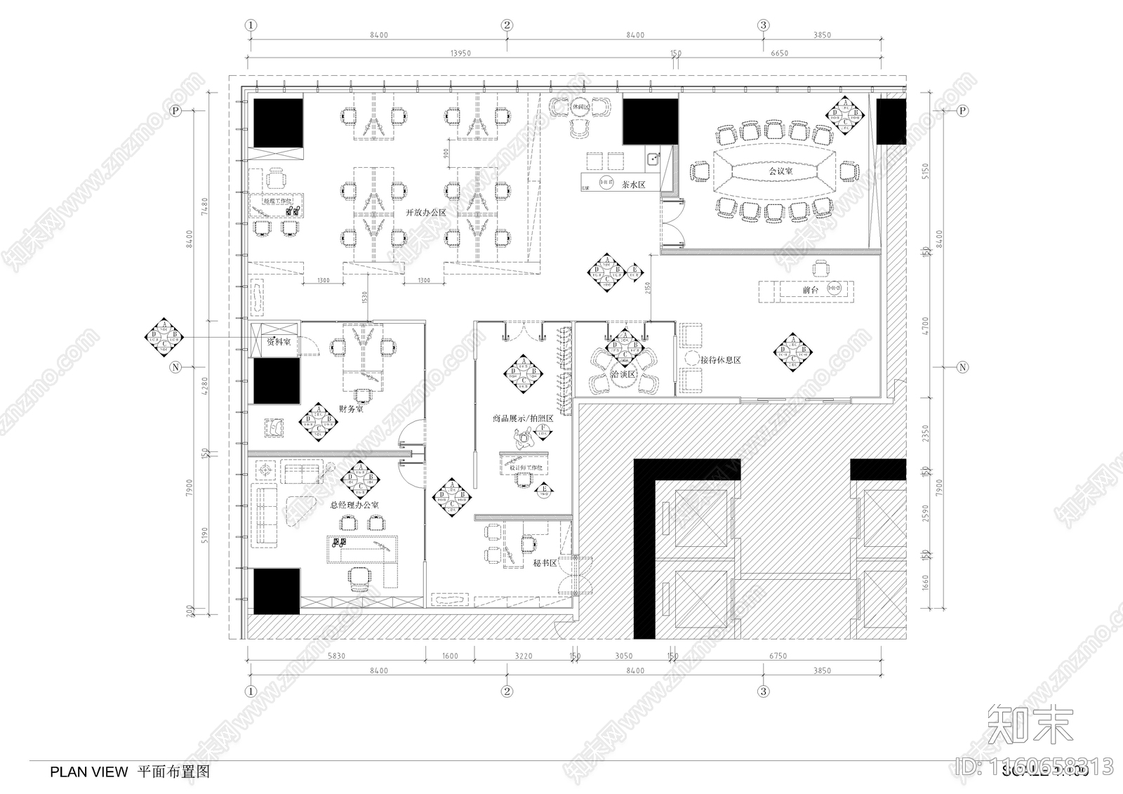 整体办公空间CAD图纸精品下载_AutoCAD图纸_知末网