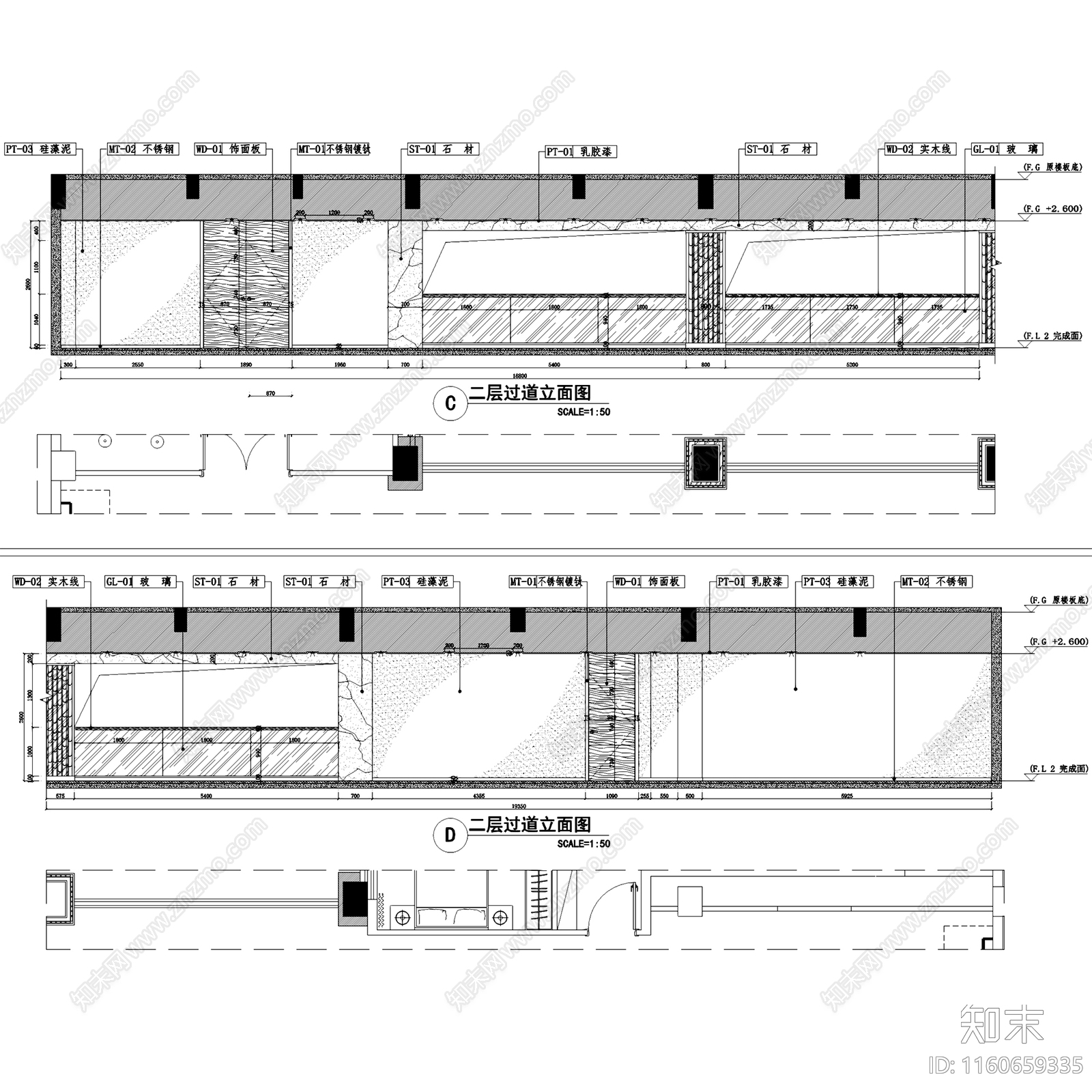 现代东山新新水岸帝景国际星城售楼处cad施工图下载【ID:1160659335】