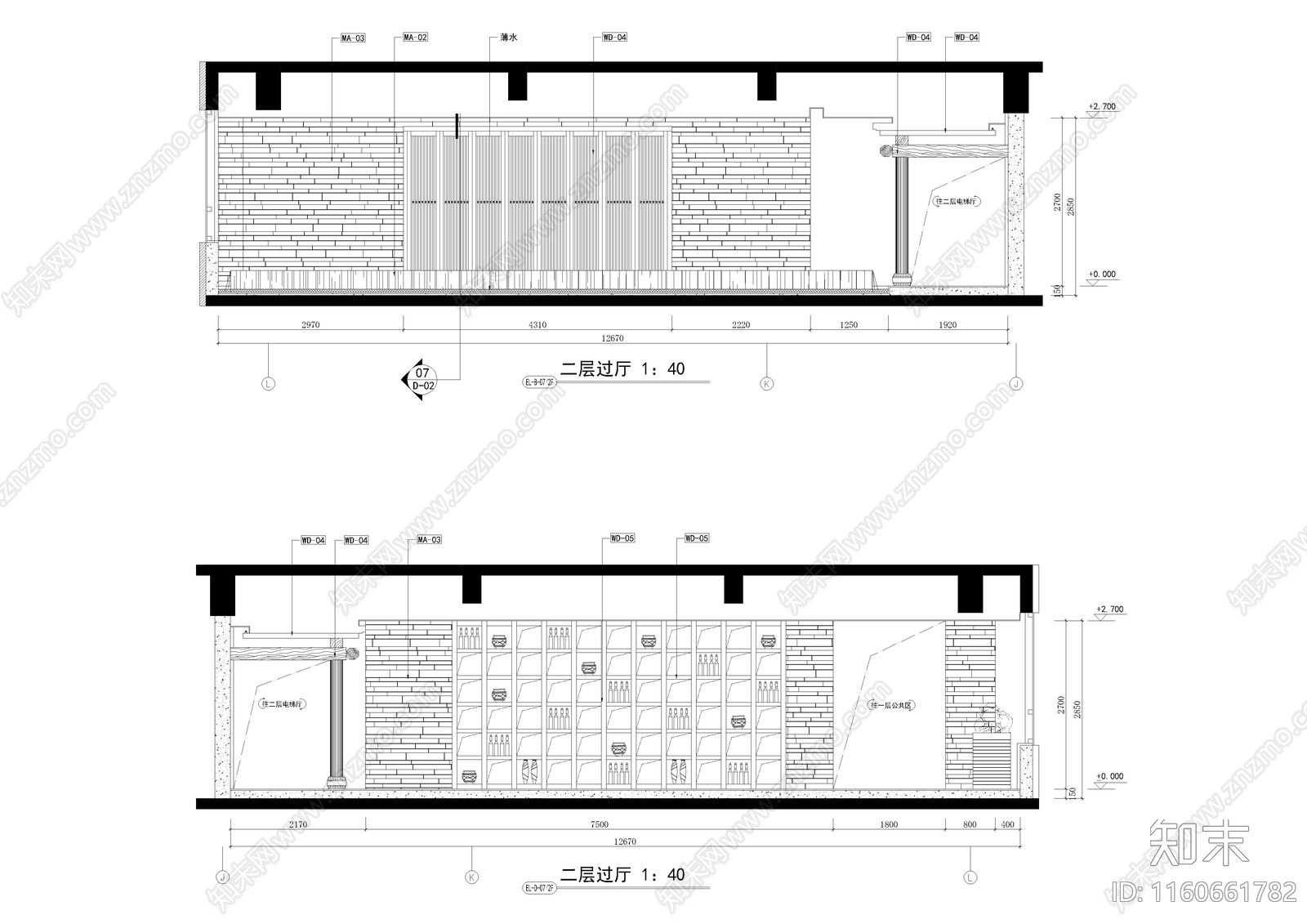 2060㎡茶馆cad施工图下载【ID:1160661782】