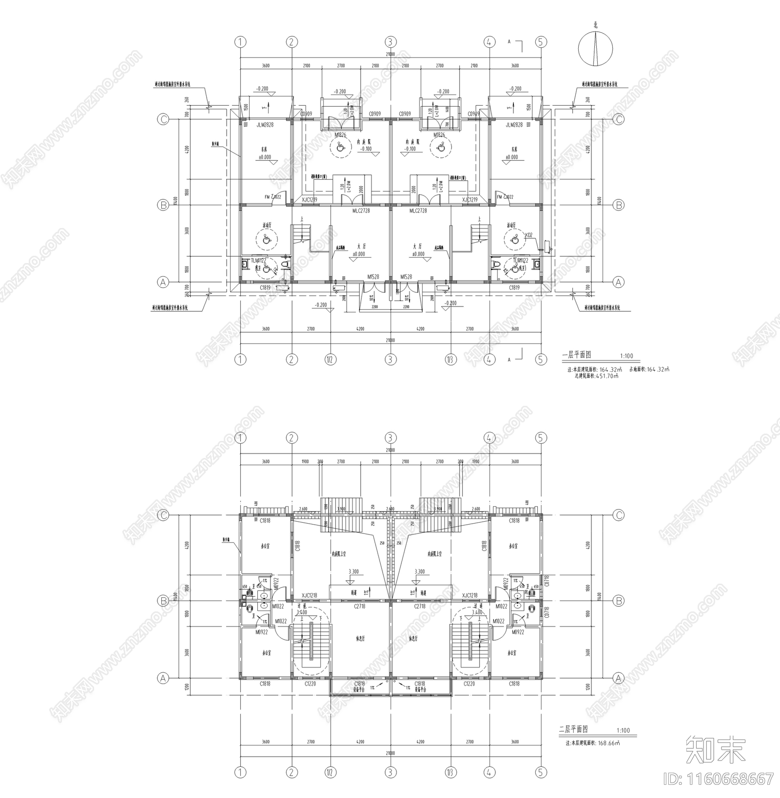 新中式自建别墅cad施工图下载【ID:1160668667】