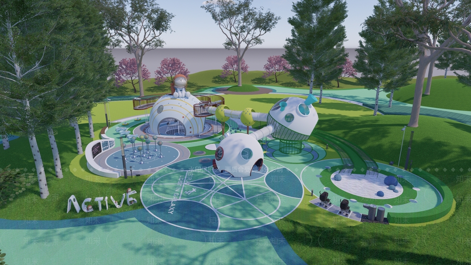 现代主题儿童区SU模型下载【ID:1160673568】