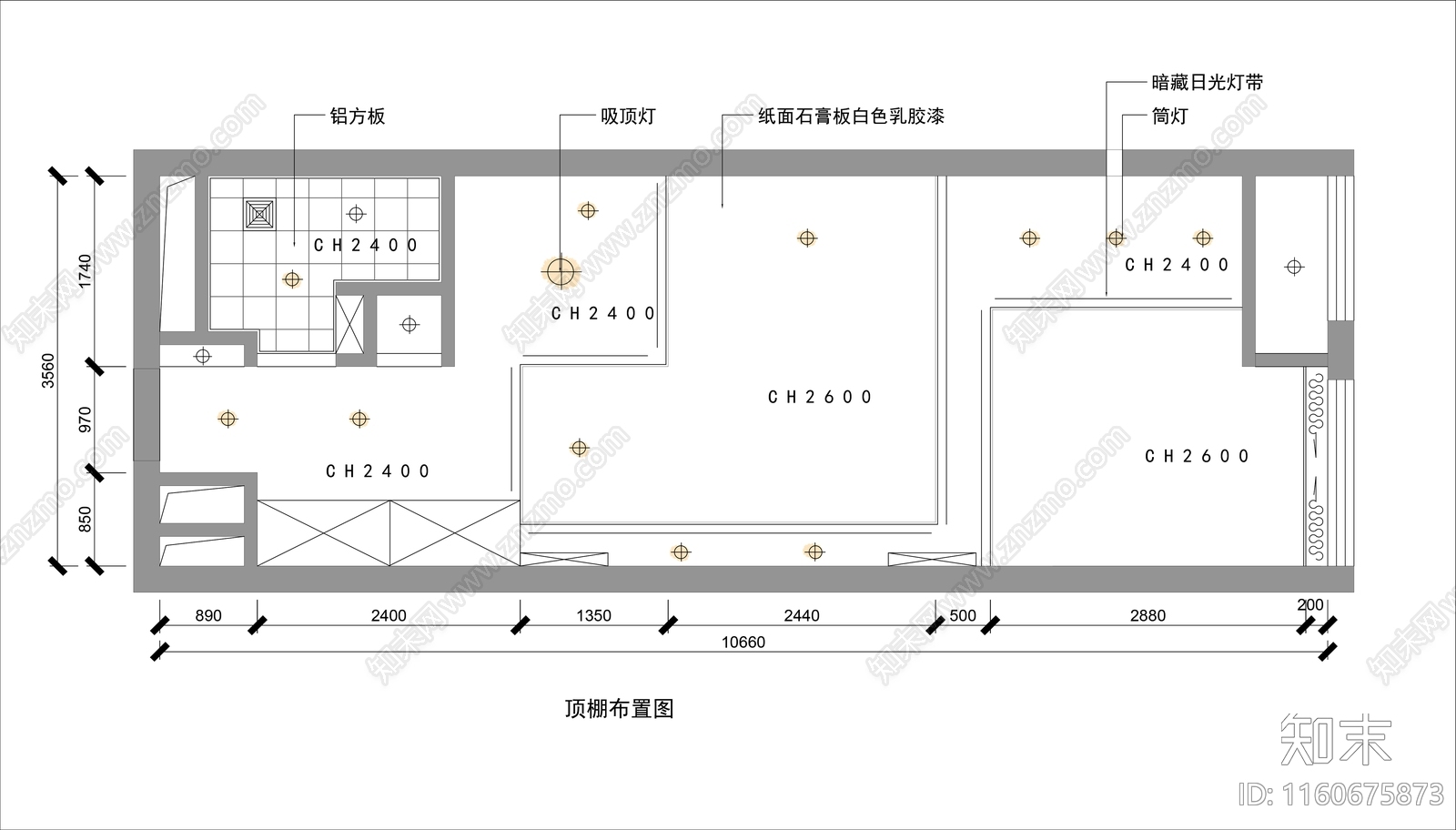 单人公寓平面图cad施工图下载【ID:1160675873】