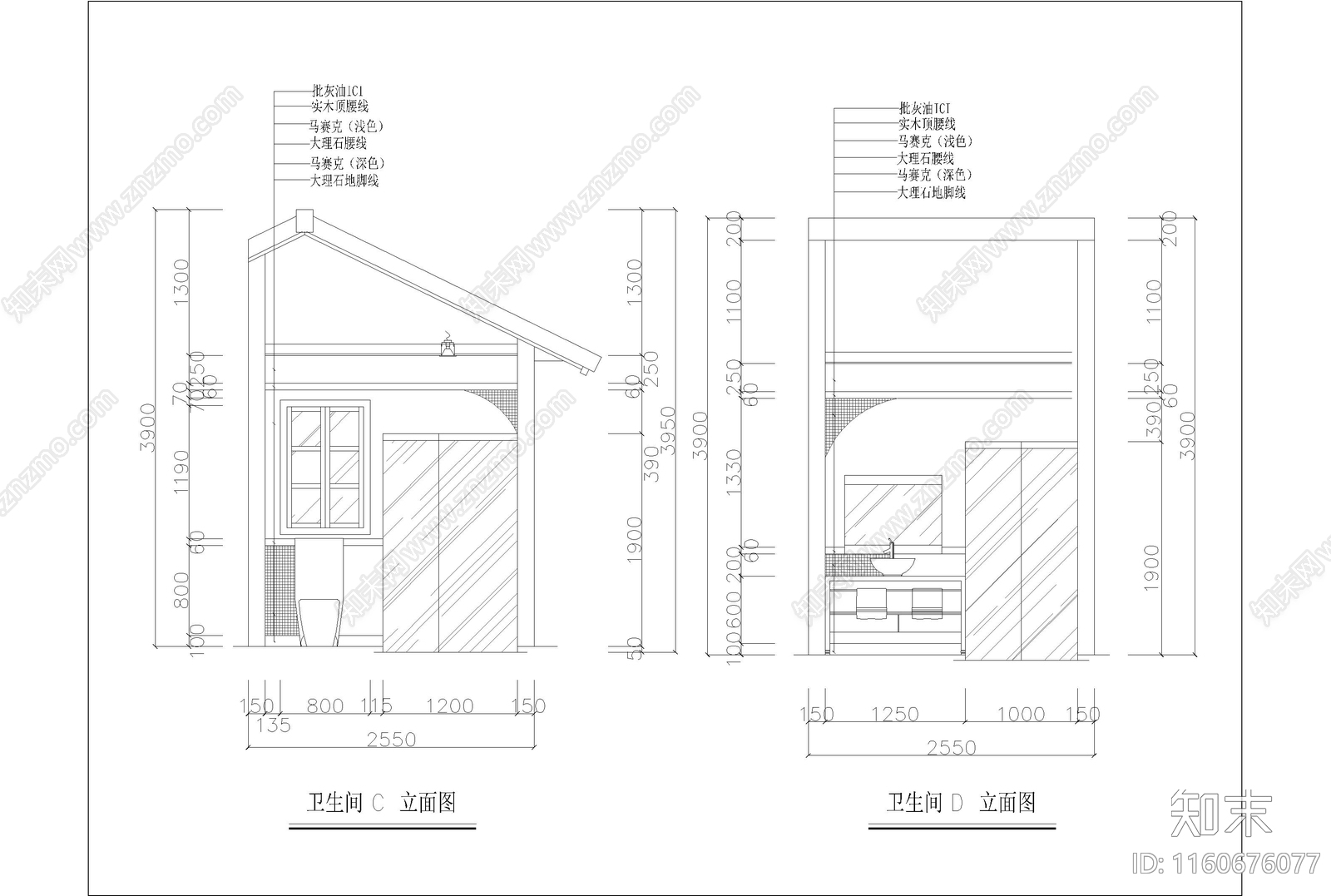 度假村B型木屋建筑施工图下载【ID:1160676077】