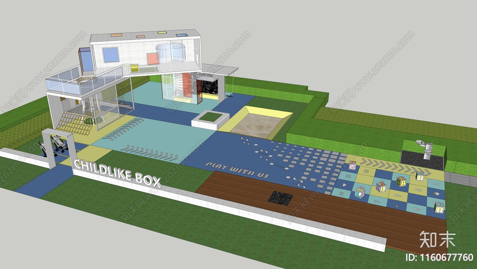 现代儿童活动区SU模型下载【ID:1160677760】