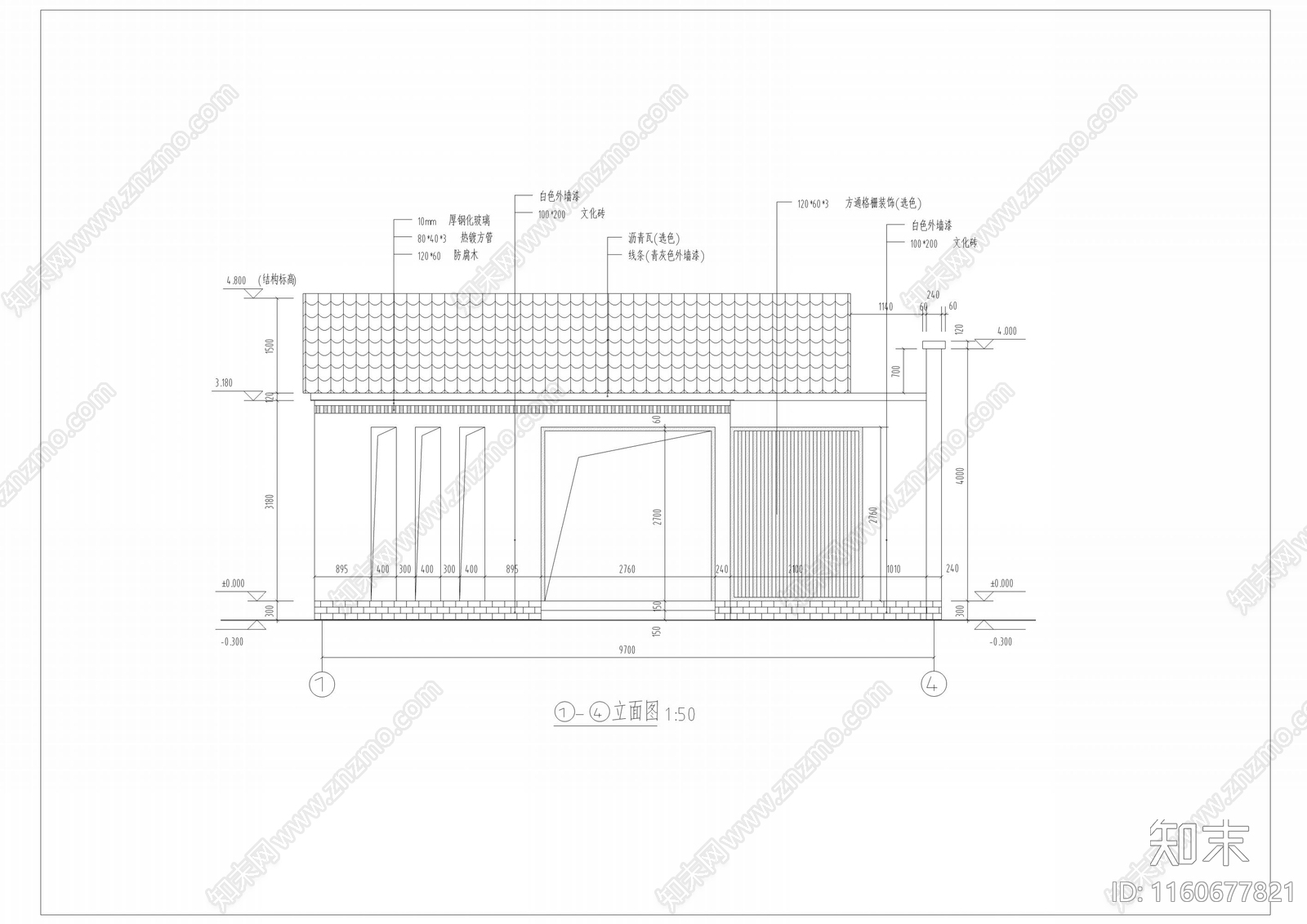 现代公厕cad施工图下载【ID:1160677821】