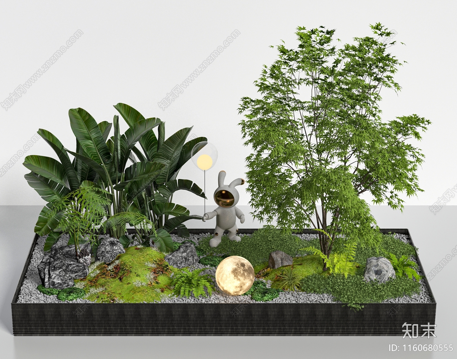 现代室内造景3D模型下载【ID:1160680555】