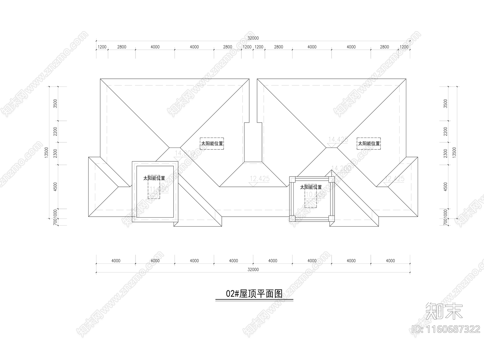 3层325平西班牙风格联排别墅建筑设cad施工图下载【ID:1160687322】