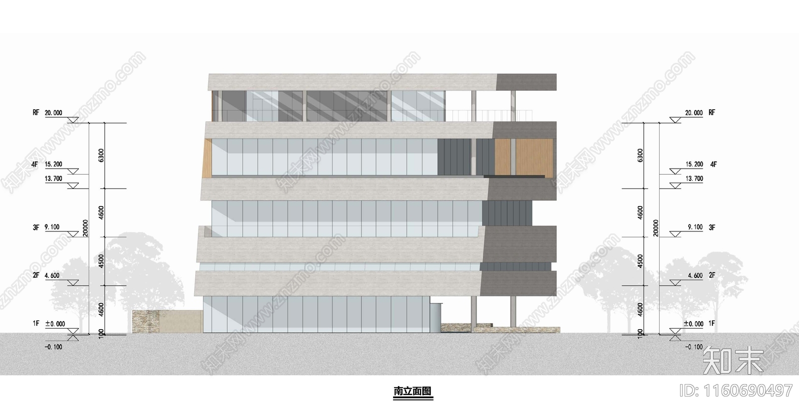 现代风格酒店大堂配套cad施工图下载【ID:1160690497】