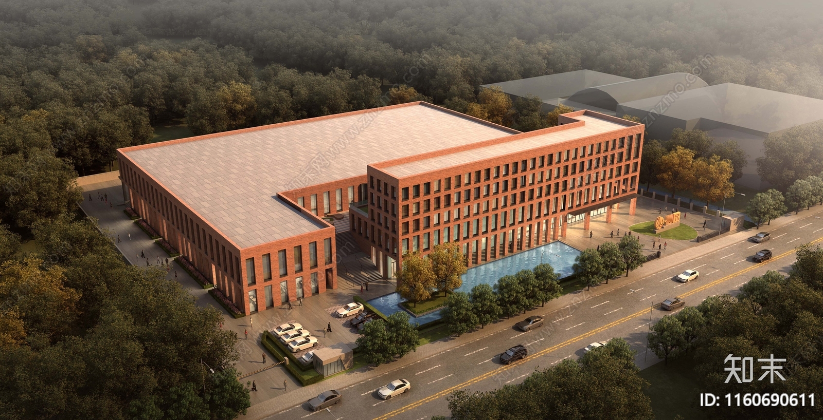 现代风格食品加工厂效果施工图下载【ID:1160690611】