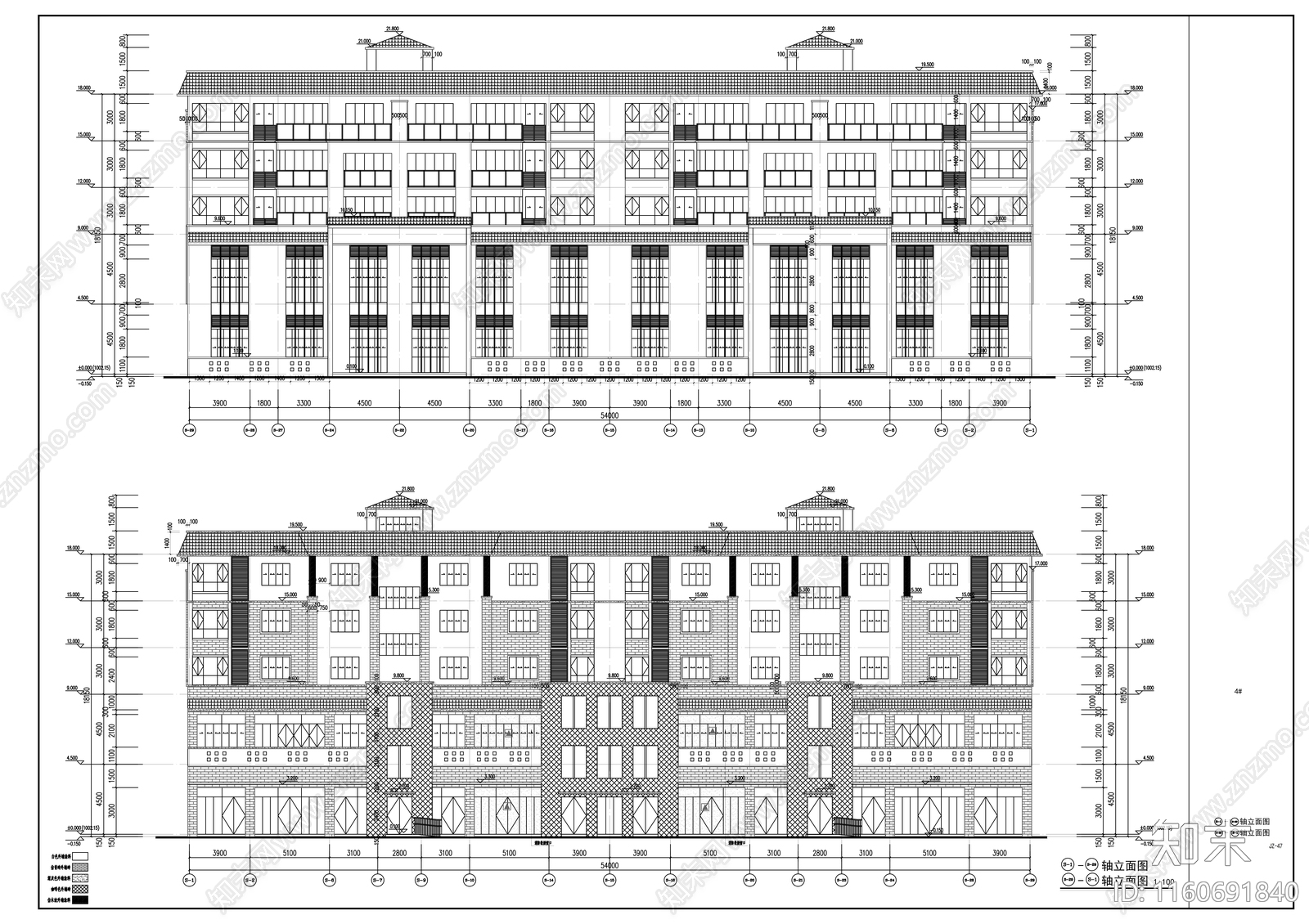 安置房工程建筑cad施工图下载【ID:1160691840】