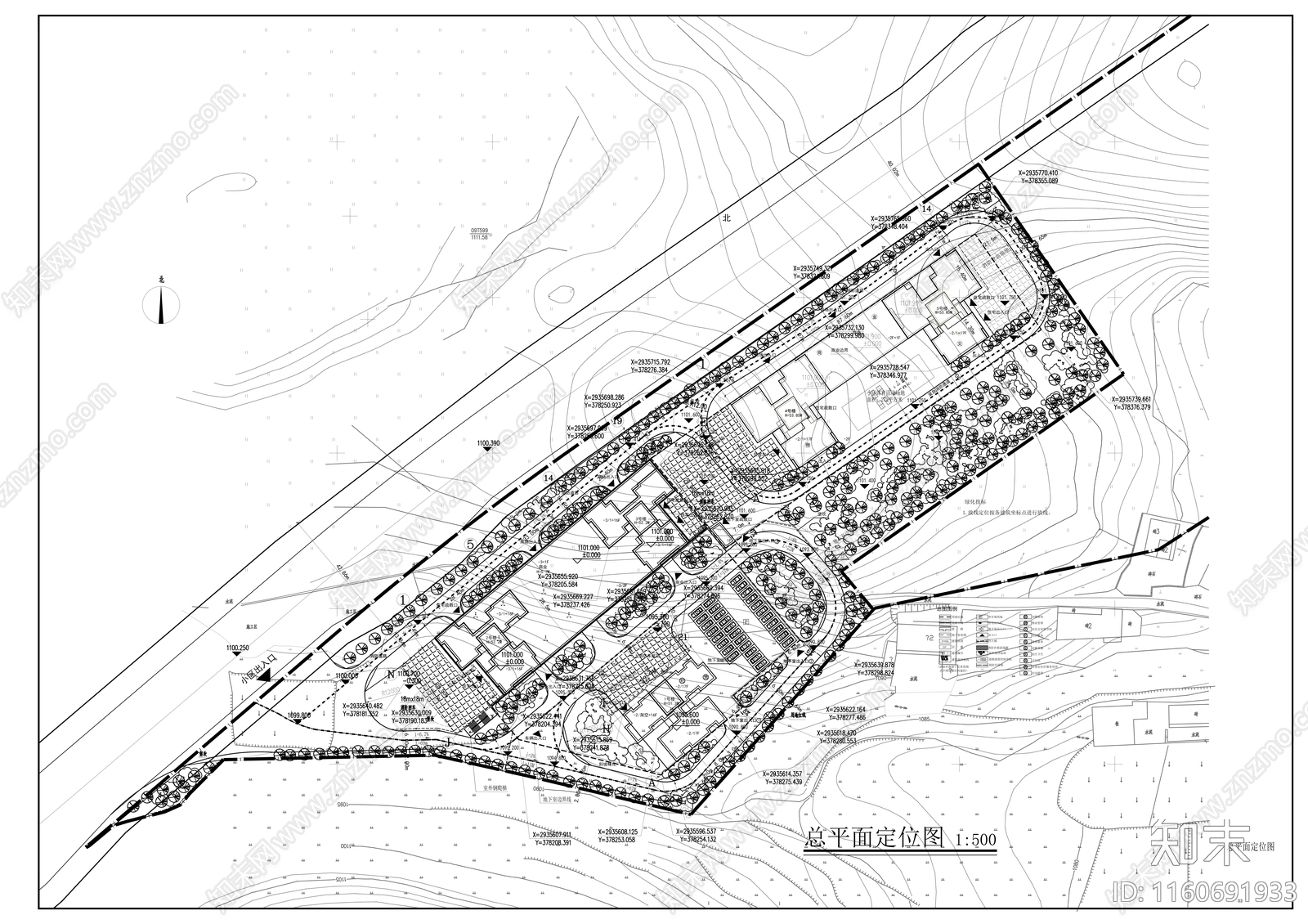 安置房建筑cad施工图下载【ID:1160691933】