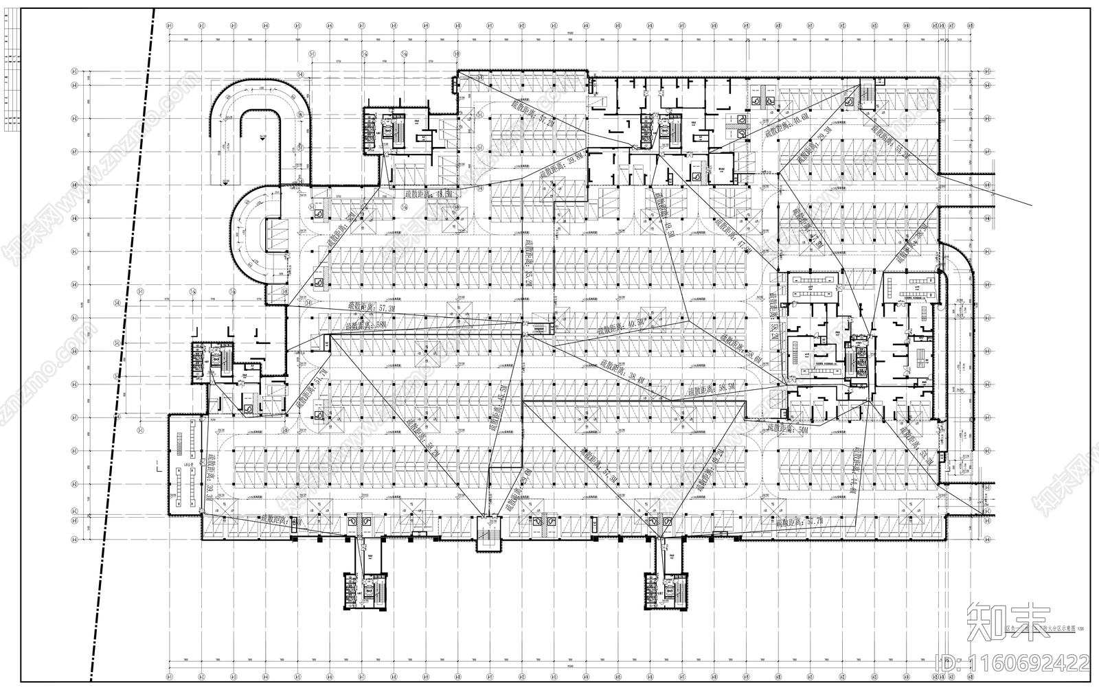 车库建筑图纸施工图下载【ID:1160692422】