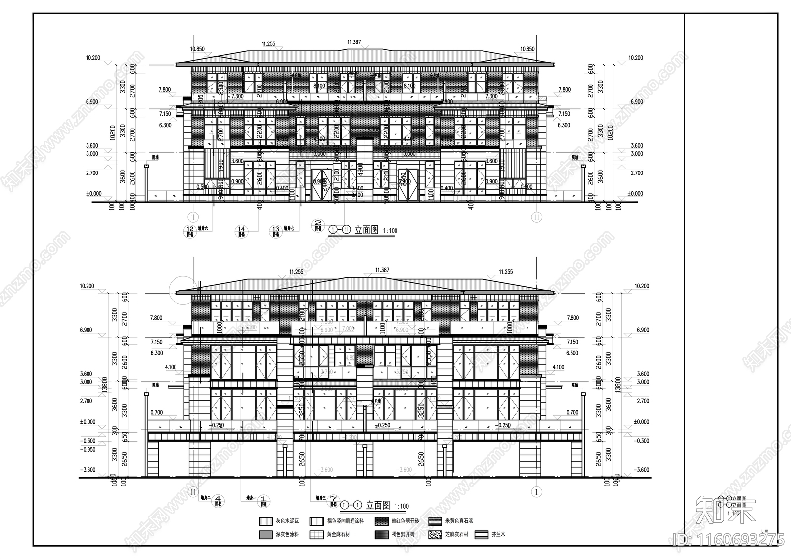 大型住宅项目建筑图纸cad施工图下载【ID:1160693275】