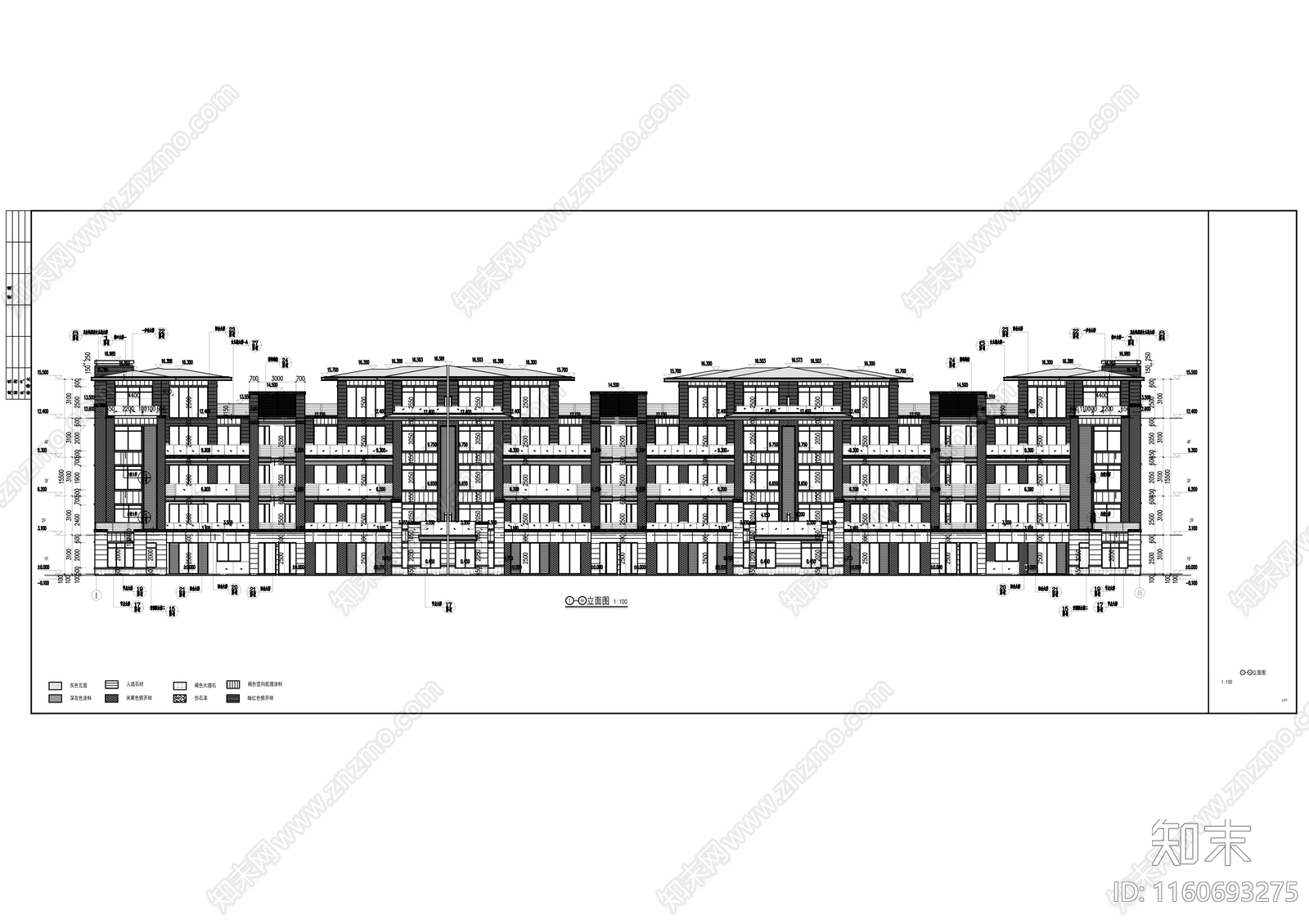 大型住宅项目建筑图纸cad施工图下载【ID:1160693275】