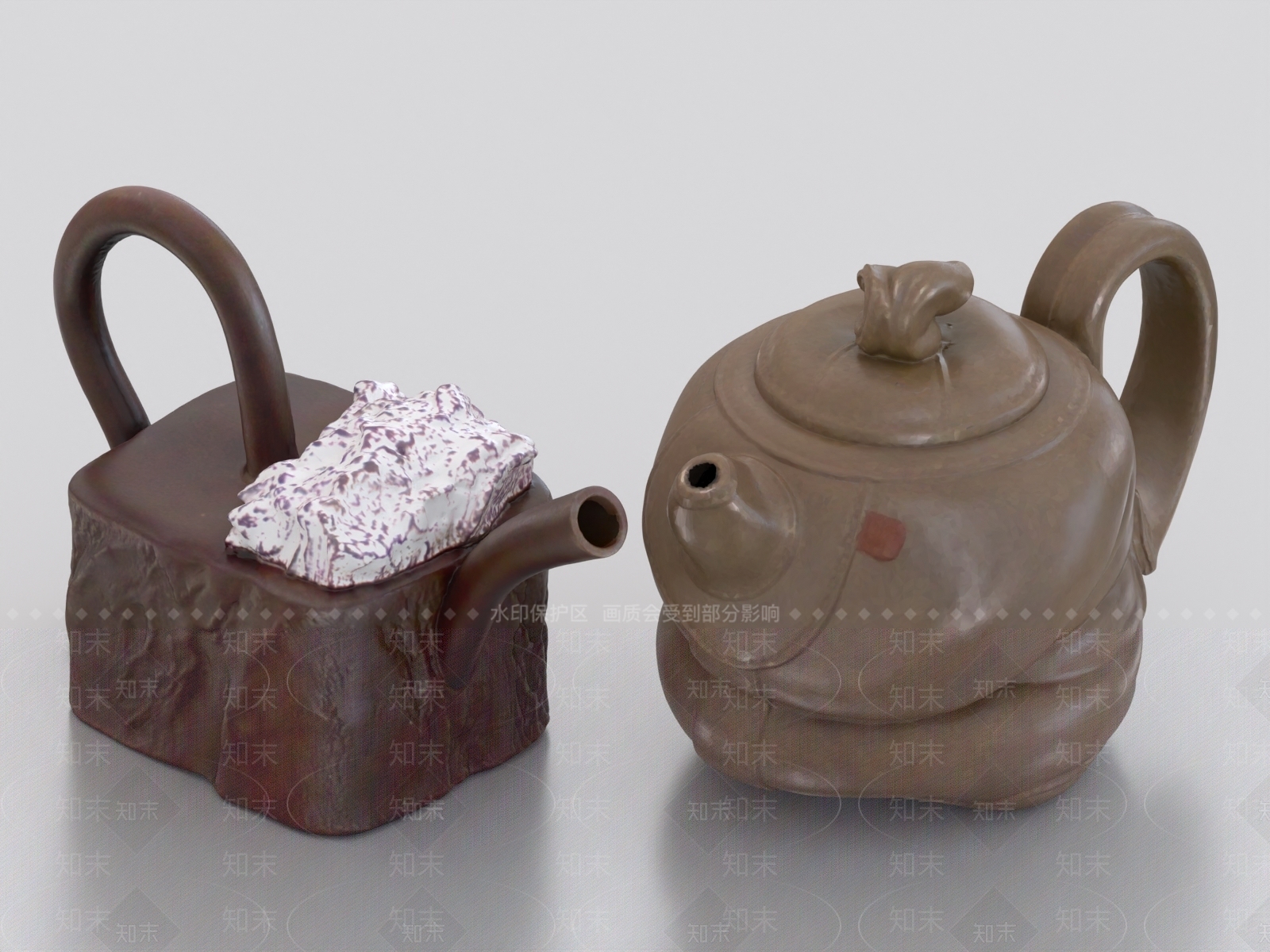 中式茶壶3D模型下载【ID:1160694524】