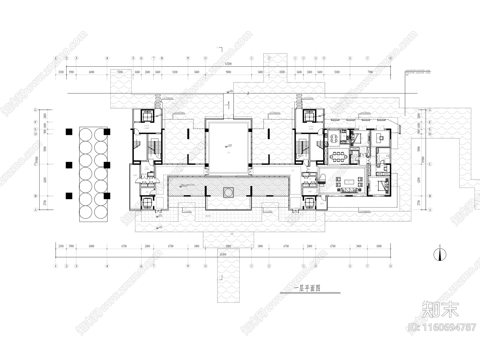 高层住宅方案图纸cad施工图下载【ID:1160694787】