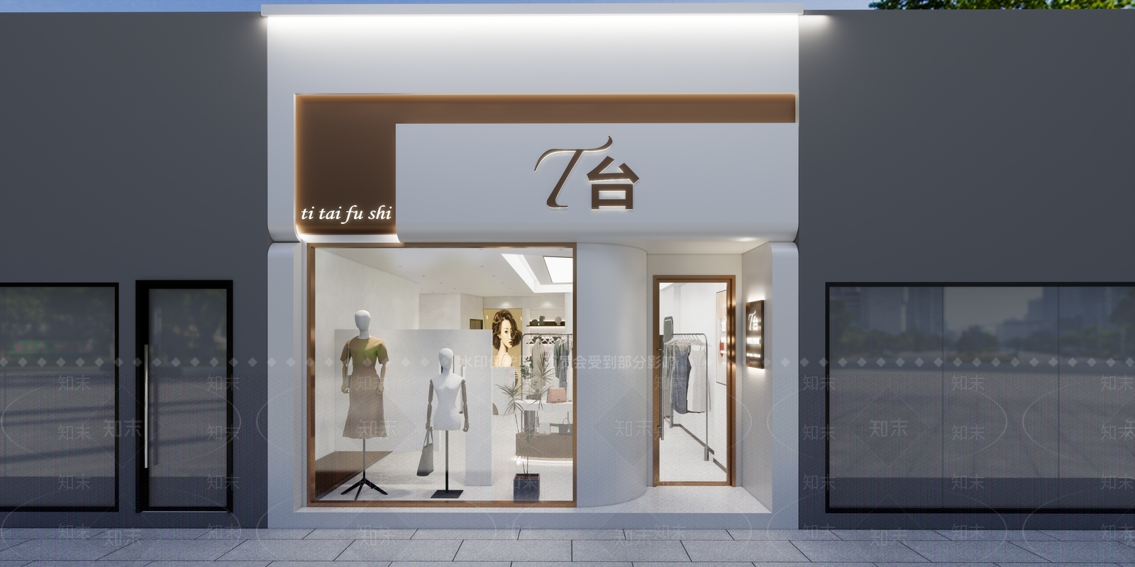 现代服装店SU模型下载【ID:1160696723】