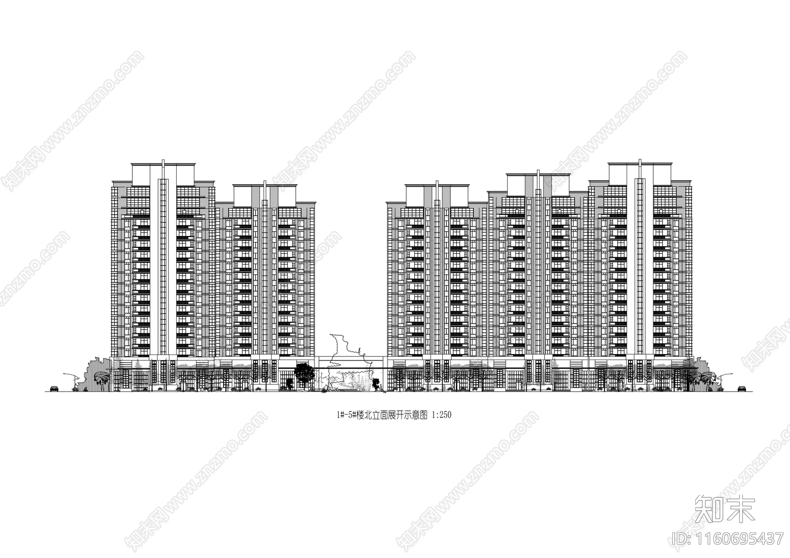 花园小区规划文本及建筑方案cad施工图下载【ID:1160695437】