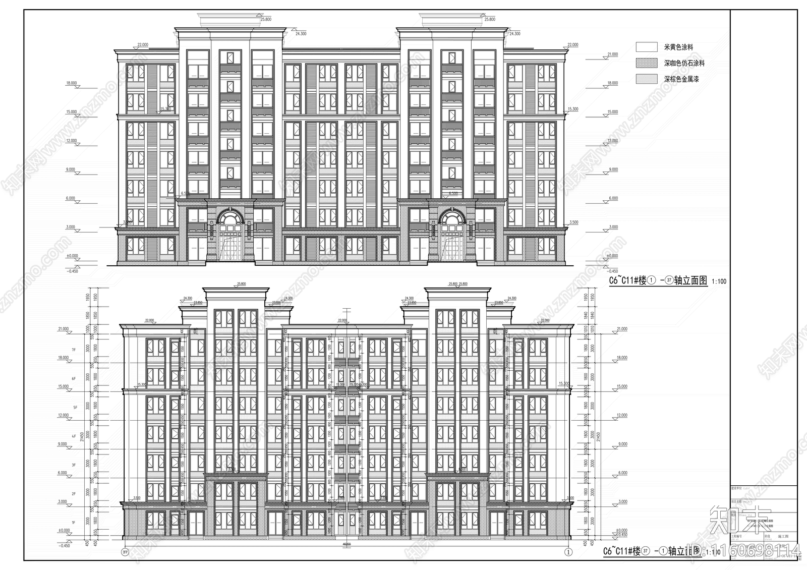 现代风格高层住宅区规划设计方案cad施工图下载【ID:1160698114】