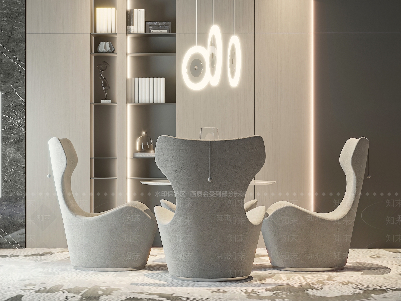 现代休闲椅3D模型下载【ID:1160698332】_知末3d模型网