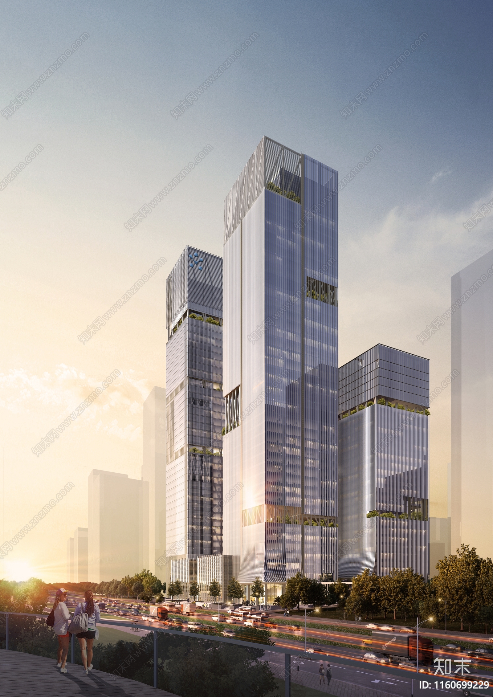 现代深圳市留仙洞总部基建筑方案设计方案文本下载【ID:1160699229】_【知末方案文本库】