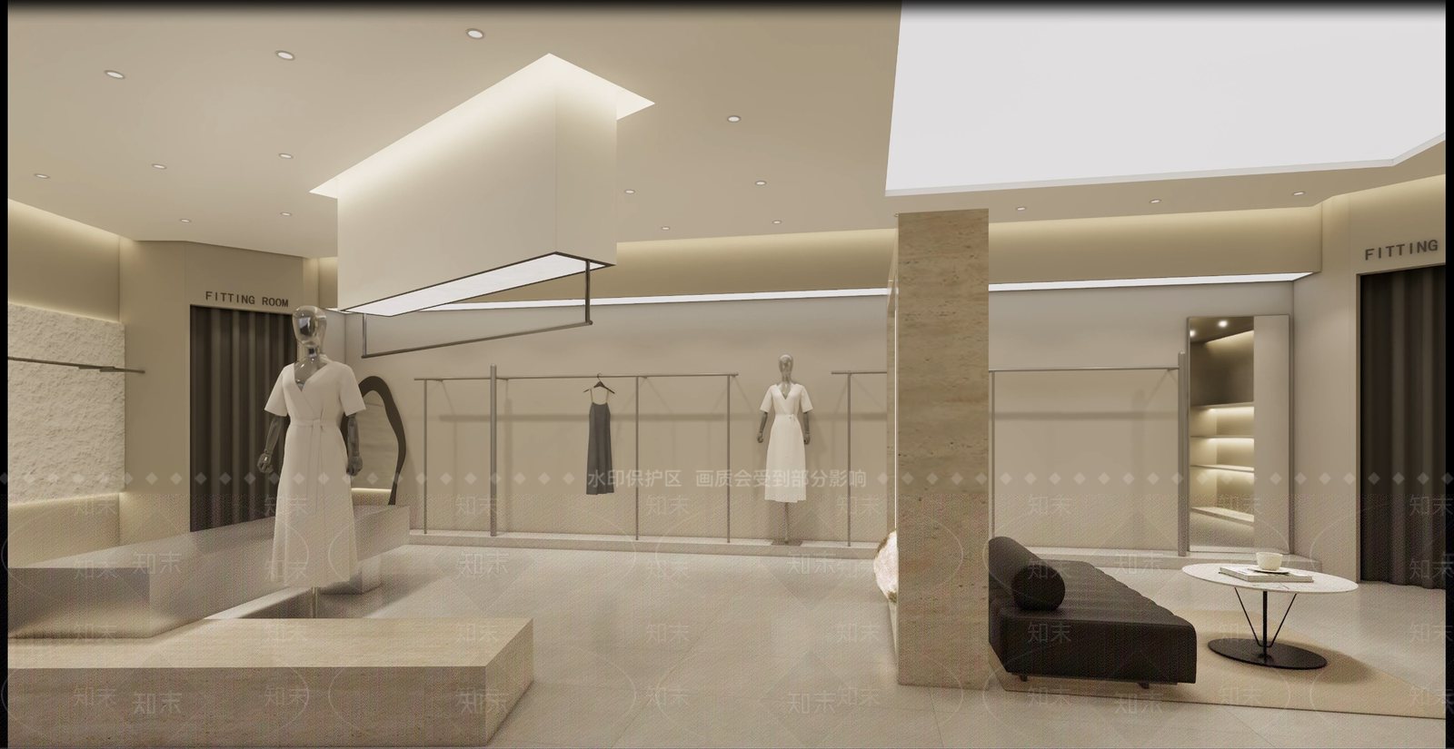 现代女装店SU模型下载【ID:1160718597】