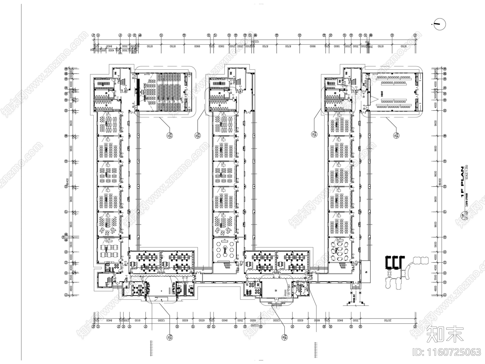 职业高中教学楼装cad施工图下载【ID:1160725063】